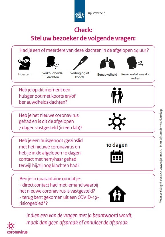 Maatregelen COVID-19 - Vergaderruimte Nijmegen
